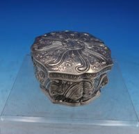 Gebruder Dingeldein German Sterling Silver Box Oval Scalloped Rococo (#6743)