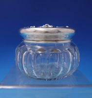 Art Nouveau by Mauser Sterling Silver Cut Crystal Dresser Jar with Putti (#7254)