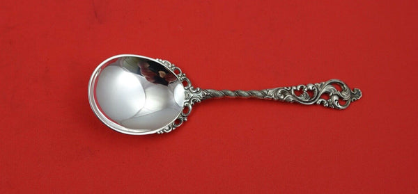 Dobbel Rokokko by Brodrene Lohne Norwegian Sterling Silver Sugar Spoon 5 1/8"