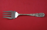 Chrysanthemum by Stieff Sterling Silver Cold Meat Fork FH AS 7 1/2" Serving