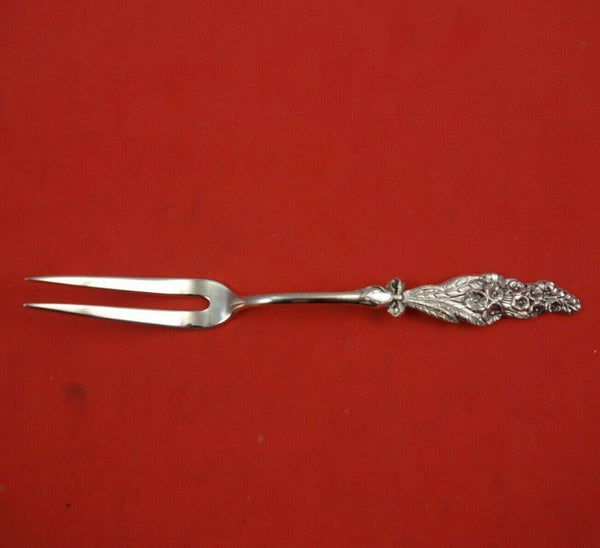 Harlequin by Reed and Barton Sterling Silver Lemon Fork with Snapdragon 5 1/2"