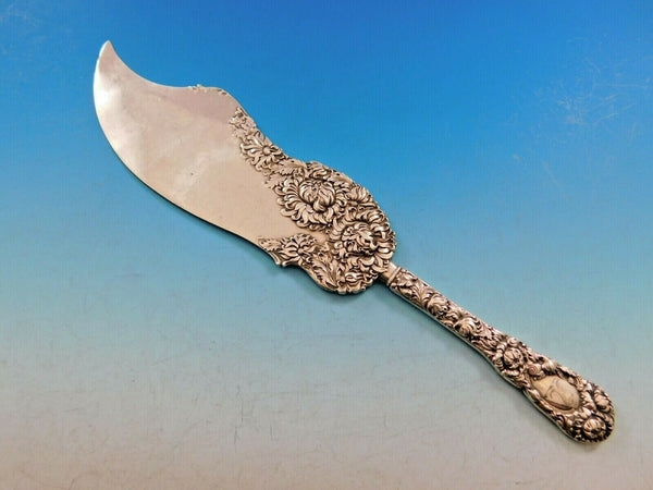 Chrysanthemum by Durgin Sterling Silver Ice Cream Slice Fancy Blade 9 3/4"