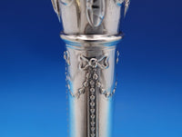 Mappin and Webb English Silverplate Candlestick Pair Columns #8530 (#7385)