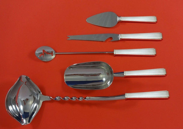 Modern Classic by Lunt Sterling Silver Cocktail Party Bar Set 5pc Custom Made