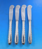 Silver Flutes by Towle Sterling Silver Butter Spreader HH Paddle Set of 8
