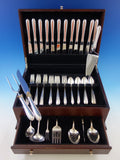 Silver Flutes by Towle Sterling Silver Flatware Set for 12 Service 58 pieces
