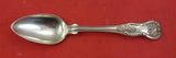 Kings by Bailey & Kitchen fancy back Coin Silver Dessert Spoon 7"