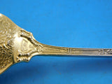 Georgian by Towle Sterling Silver Olive Spoon Gold Washed Long Original 8 1/4"