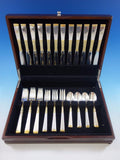 Golden Scroll by Gorham Sterling Silver Flatware Set Place size Service 48 Pcs