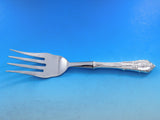 Rose Point by Wallace Sterling Silver Buffet Fork Custom Made 8 3/4"