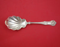 Kings by Wallace Sterling Silver Preserve Spoon Shell 7 3/4" Serving Silverware