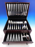 Oak Leaf by Old Newbury Crafters Sterling Silver Flatware Set 74 Pieces Dinner