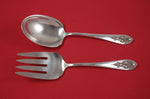 Pendant of Fruit by Lunt Sterling Silver Salad Serving Set 2pc FH AS 8 7/8"