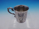 Vintage Victorian English Silver Child's Cup with Fancy Chased Panels (#4241)