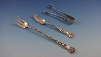 Bridal Rose by Alvin Sterling Silver Flatware Set For 8 Service 57 Pieces