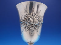 Rose by Stieff Sterling Silver Water Goblet #801 6 1/2" x 3 1/2" (#7808)