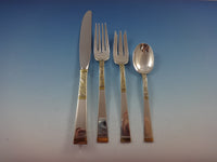 Golden Scroll by Gorham Sterling Silver Flatware Set For 12 Service 53 Pieces