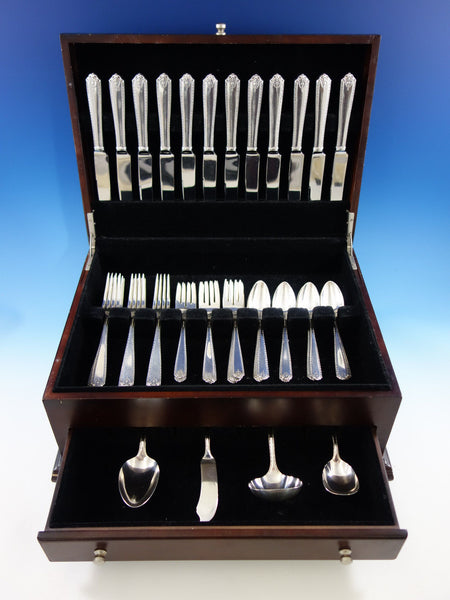 Lady Hilton by Westmorland Sterling Silver Flatware Set For 12 Service 52 Pieces