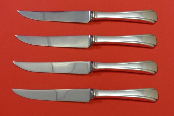 Debutante by Richard Dimes Sterling Silver Steak Knife Set 4pc HHWS Custom Made