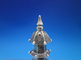 Chinese Export .900 Sterling Silver Pepper Shaker Brick Tower c.1890s WC (#6653)