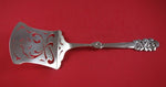 A. Halberstadt Danish Sterling Silver Waffle Server Pierced with Flowers 11 1/8"