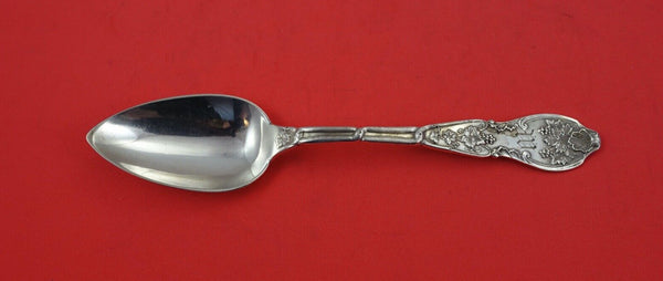Wood and Hughes Sterling Silver Place Soup Spoon old vineyard w/grapes 7 1/4"