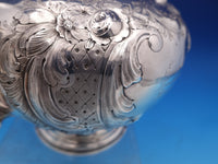 Elkington English Victorian Sterling Silver Tea Pot 3-D Finial Chased (#8437)