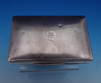 English Estate Sterling Silver Cigarette Box "Pax in Bello" w/Presentation #7936