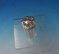 Sterling Silver Dresser Jar with Daisies on Lid c.1910 3 3/4" x 1 1/4" (#5546)