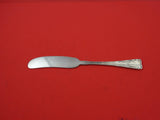 Lap Over Edge Acid Etched by Tiffany Sterling Butter Spreader FH 6" Plum Blossom