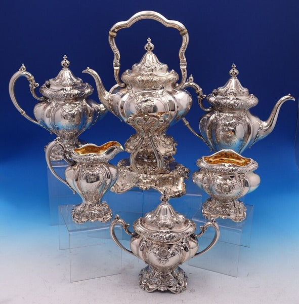 Les Six Fleurs by Reed & Barton Sterling Silver Tea Set 6pc 425A (#8386)