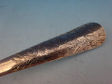 Shiebler Sterling Asparagus Fork Acid Etched Flowers Berries 9 1/4" Superb