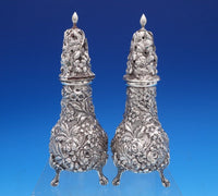 Rose by Stieff Sterling Silver Salt and Pepper Shaker Set 2pc #12B (#7773)
