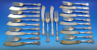 Revere by International Sterling Silver Flatware Individual Fish Set 24 pieces