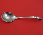 Dansk Guldsmedes Sterling Silver Sugar Spoon with Leaf and Berry Handle 6"
