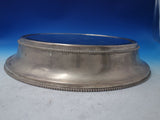 Beaded by GM English Silverplate Plateau Mirror 17" x 4" w/ Dragon Crest (#5881)