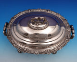 English Silver on Copper Vegetable Dish Covered 14" x 9 1/2" x 9" (#9268)