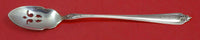 Duchess By Whiting Sterling Silver Olive Spoon Pierced Long 8 5/8" Custom Made