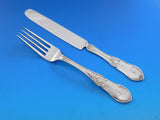 Dew Drop by Shiebler Sterling Silver Traveling Set 2-pieces in Box Knife & Fork