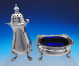 Gadroon by Birks Sterling Silver Salt and Pepper Set 2pc Footed w /Liner (#8915)