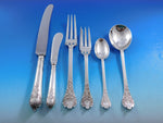 William & Mary by CJ Vander Sterling Silver Flatware Service 8 Set 57 pcs Dinner