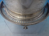 H.A. English Silverplate Biscuit Box Bun Warmer Pierced Engraved (#6002)