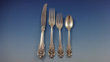 Grande Baroque by Wallace Sterling Silver Flatware Set For 12 Service 95 Pieces