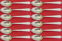 William and Mary by Lunt Sterling Silver Demitasse Spoon Set 12 pieces 4 1/4"