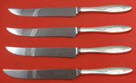 Awakening by Towle Sterling Silver Steak Knife Set 4pc Large Texas Sized Custom