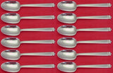 Hampton by Tiffany and Co Sterling Silver Teaspoon Set 12 pieces 6"