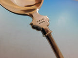 Art Silver c. 1860-1883 Coin Silver Salad Serving Set 2pc w/ 3-D Loops 11 5/8"