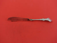 Coin Silver by Albert Coles Master Butter flat handle Brite-Cut twisted 7 3/4"