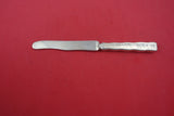 Lap Over Edge Hand Engraved By Tiffany Sterling Dessert Knife w/flowers 7 1/4"