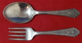 Mary II by Lunt Sterling Silver Baby Set 2pc Original Heirloom Infant Silverware